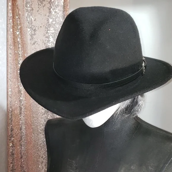 H&M Black Western Style Hat Size M - Picture 5 of 8